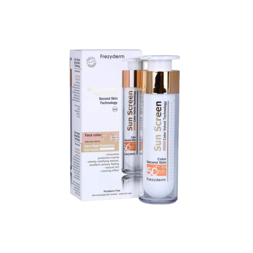 FREZYDERM VELVET SUN SCREEN TINTE 50 ML