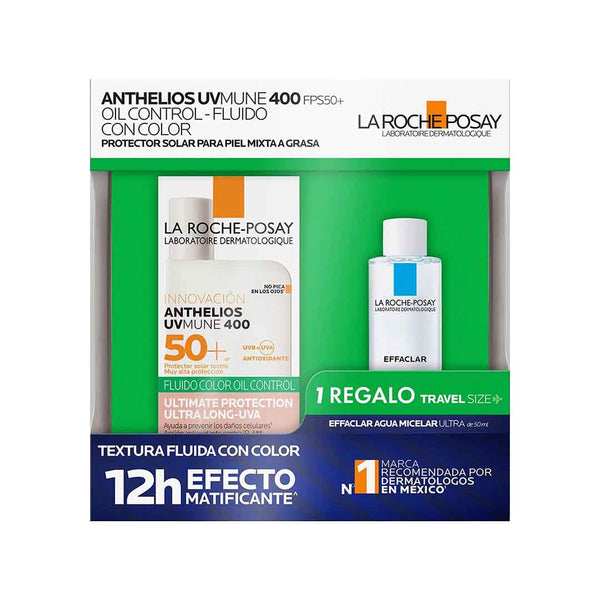 LA ROCHE POSAY KIT Anthelios UV Mune OIL Fluido Color 50
