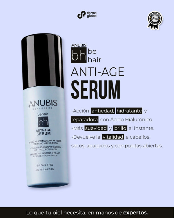 ANUBIS Be Hair Kit Anti-Age — Serum 100 ml + Mascarilla 200 ml + Shampoo 200 ml