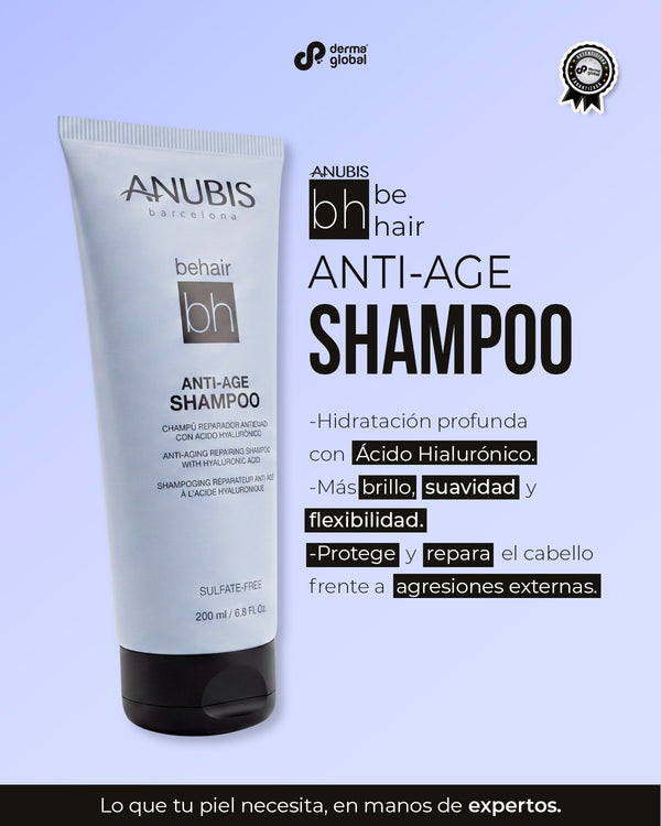 ANUBIS Be Hair Kit Anti-Age — Serum 100 ml + Mascarilla 200 ml + Shampoo 200 ml